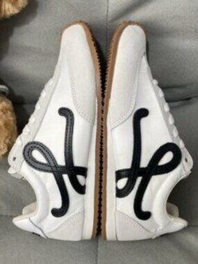 LOEWE Black-Accent White Classic Sneakers